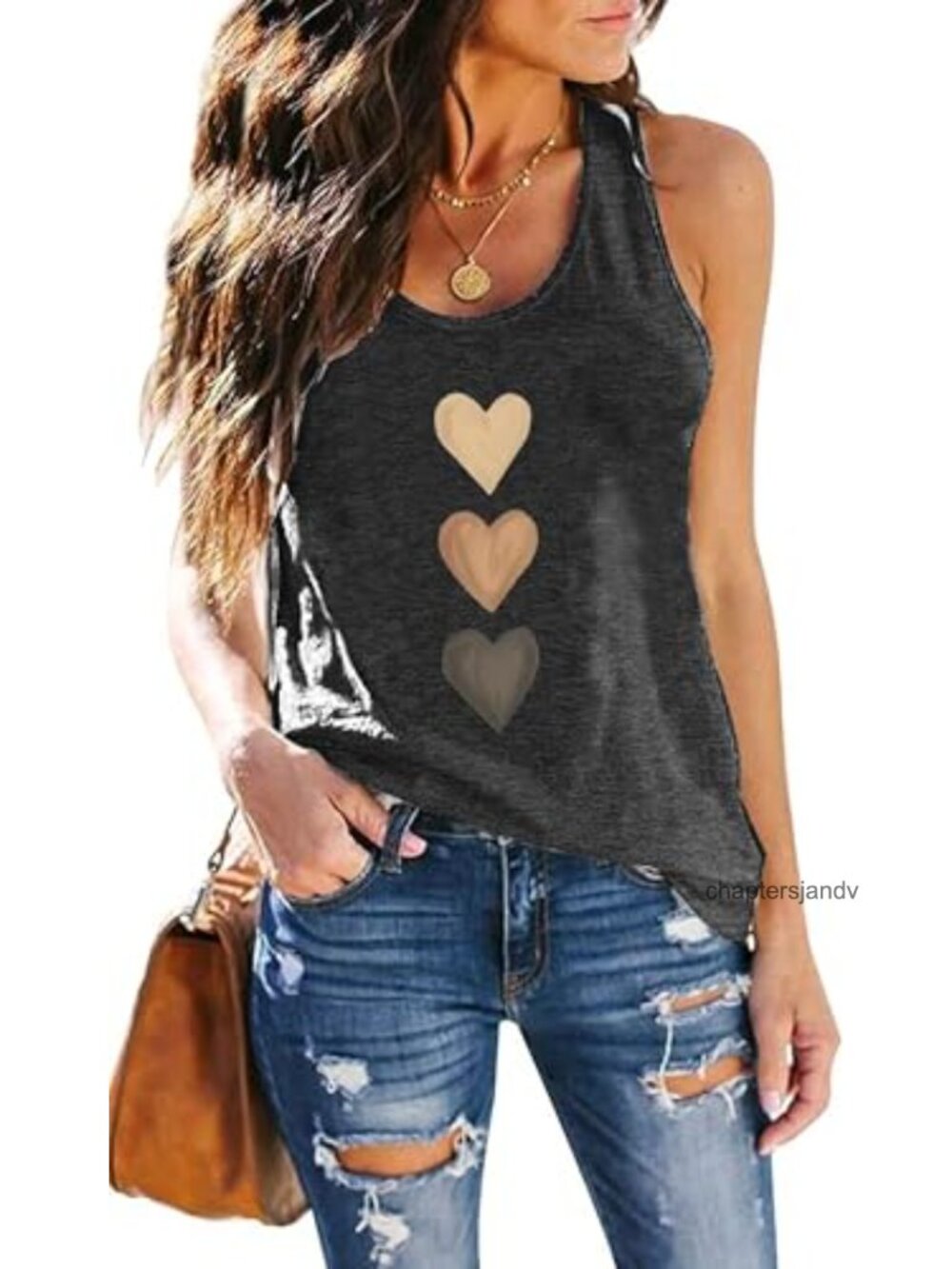 Vintage Graphic Tank Top Racerback Loose Fit Workout Yoga Summer